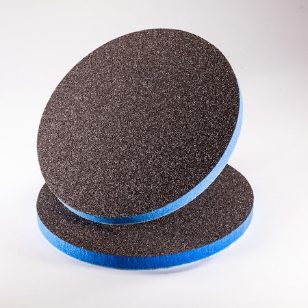 Uneeda EKASILK PLUS 10mm Sponge 6" No Hole Coarse (60 Grit Finish) Hook & Loop Sanding Pad, PK10 P-105582